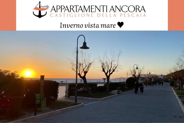 Inverno vista mare Castiglione della Pescaia tutto l’anno Appartamenti Villa Ancora